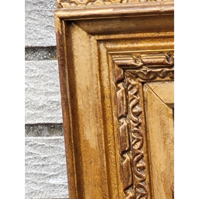 Gold Antique 19th Century French Gilded Wood Wall Mirror Gold Carved Victorian Frame For Sale - Image 8 of 16