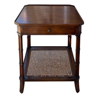 Regency Style English Two Tier Side Table by Sarreid For Sale
