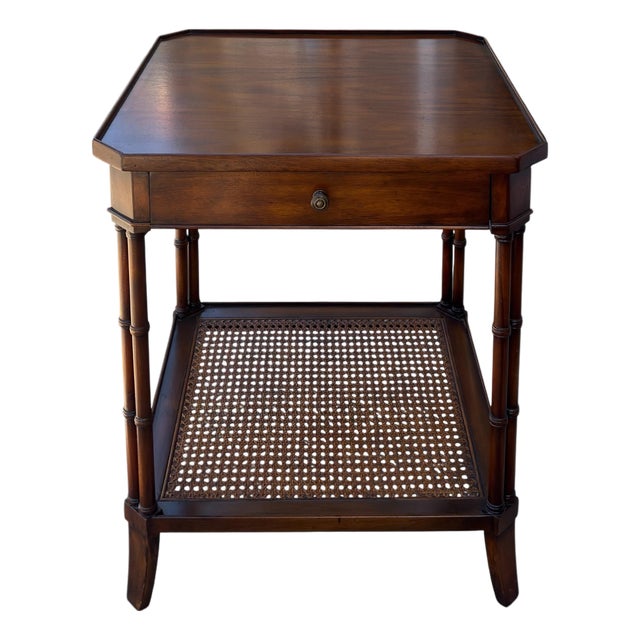 Regency Style English Two Tier Side Table by Sarreid For Sale