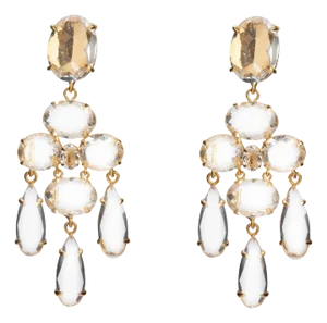 Greta Earrings (Gold) (Pierced French Clip)
