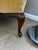 Wood Vintage Drexel Mustard Gold Velvet Wingback Chair For Sale - Image 7 of 12