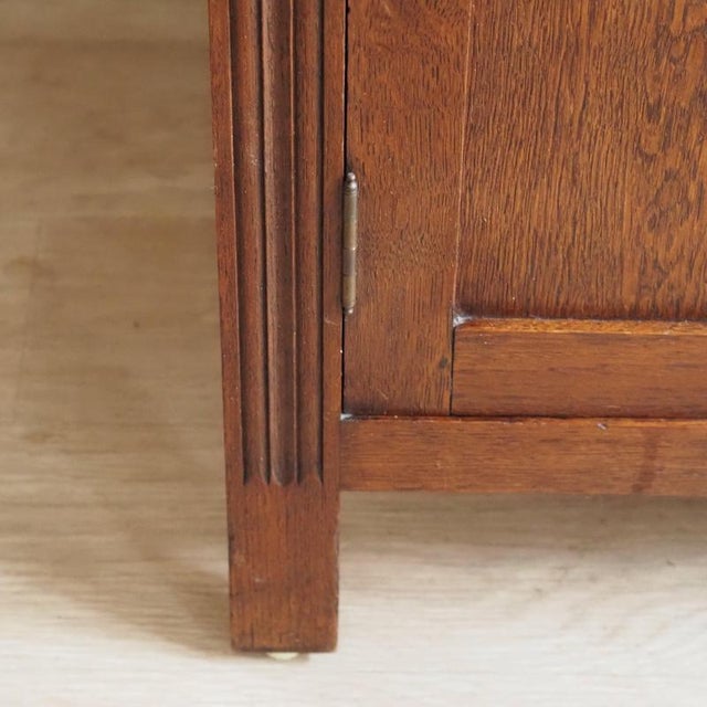 Vintage Art Deco Oak Chest of Drawers, 1930 For Sale - Image 9 of 15