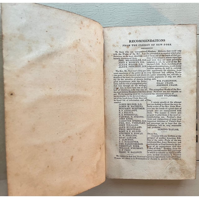 Fine Leather Bindings - Books by Reverend John Newton (1725 - 1807) New York City 1821 - 6 Volumes For Sale - Image 11 of 17