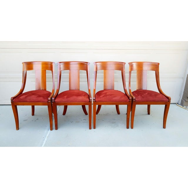 Vintage Baker Regency Style Palladian Side Chairs Set of 4 Chairish