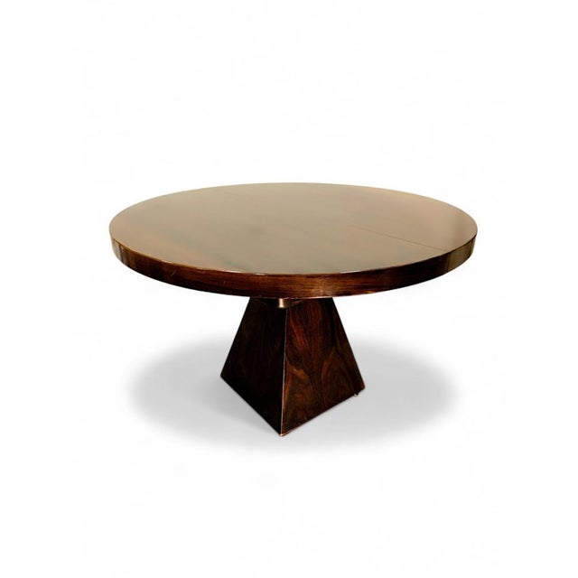 Vintage Extendable Round Chelsea Table by Vittori Introini for Saporiti, 1960 For Sale - Image 6 of 11