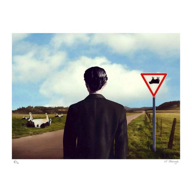 Mr Strange Beware of the Cows!, 2019 Original silkscreen print on Fabriano fine art paper Ref: Tintoretto Neve 240g Proof...