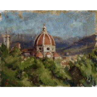 Marco Fariello, Veduta di Firenze dal Giardino delle Rose, Oil Painting, 2025 For Sale
