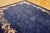 Chinese 1920s Traditional Floral Antique Chinese Peking Wool Blue Hand Knotted Rug For Sale - Image 3 of 11