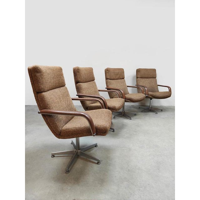 Textile Vintage Dutch Channel Desk Chair by Geoffrey Harcourt, 1960s For Sale - Image 7 of 8