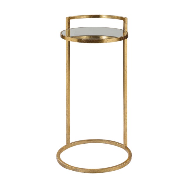 Regency Round Gold Drink Table For Sale