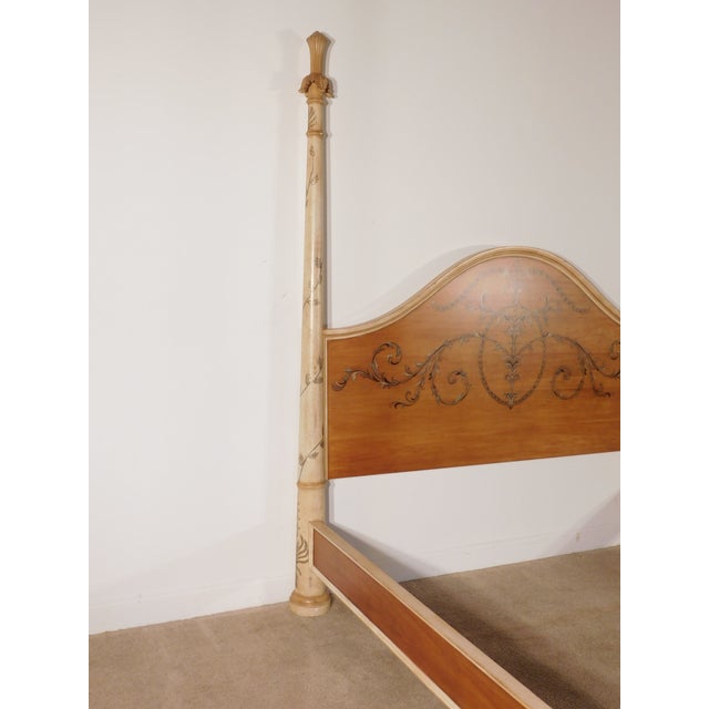 Massive Vintage 1990s Italian Venetian Painted Kingsize Bed by Copeland Ferguson For Sale - Image 17 of 17