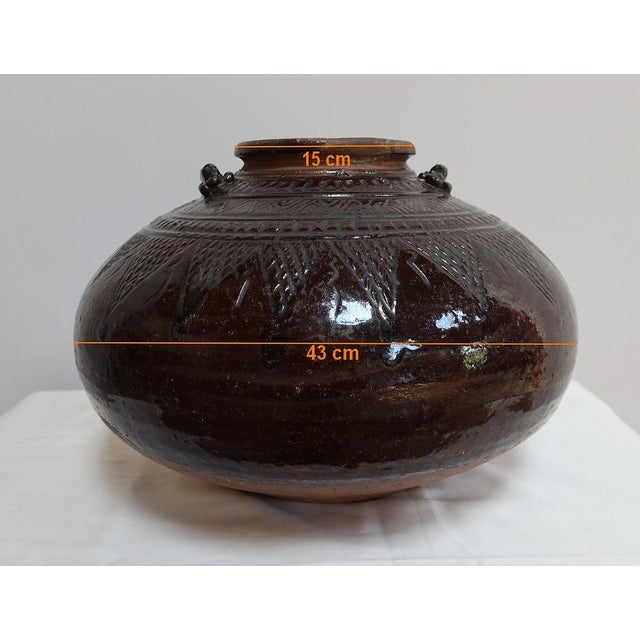Large Pansu Vase in Varnished Terracotta, 1900s For Sale - Image 16 of 18