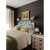Gigi Blue Toile Upholstered King Headboard from Kevin Francis Design