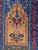 Beautiful midcentury Anatolian prayer rug with nice geometrical design and beautiful colors, entirely hand knotted with...