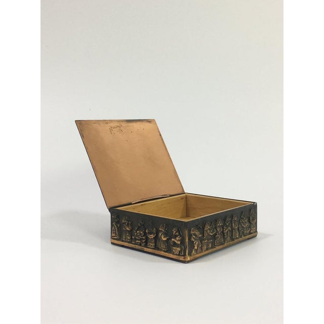 Mid-Century Modern Mid-Century Copper Cigarette Box, 1970s For Sale - Image 3 of 8