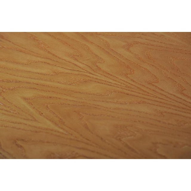 Brown Mid-Century Modern Writing Desk with Oak Veneer, Czech, 1960s For Sale - Image 8 of 11