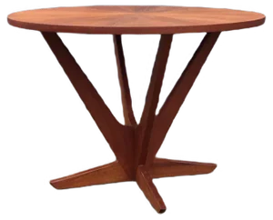Danish Teak Starburst Coffee Table by Søren Holger Georg Jensen for Kubus, 1960s