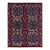 Handwoven Vintage Turkish Kilim Rug in Wine, Teal & White Geometric Pattern For Sale