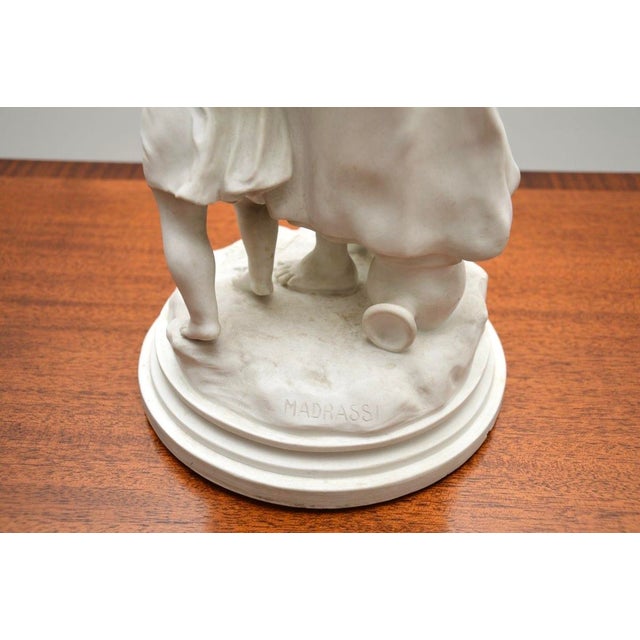 Luca Madrassi, French Figurative Sculpture, 1890, Bisque Porcelain For Sale - Image 9 of 11