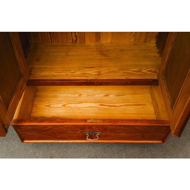 Gründerzeit Walnut Veneer Wardrobe For Sale - Image 14 of 18