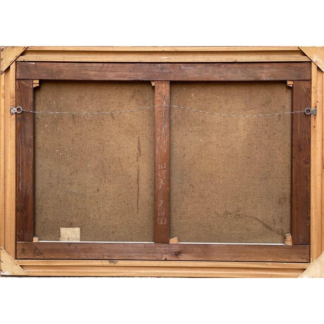 Adolf Kaufmann, Landscape with Mountain Lake, 1907, Oil Painting on Canvas, Framed For Sale - Image 7 of 8