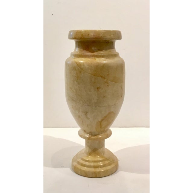Transitional Large Honey Marble Vase Chairish