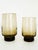 Offered is a set of 8 highball tumblers from Libbey Glass in their iconic mid 20th century Tawny Accent color, a sunken...