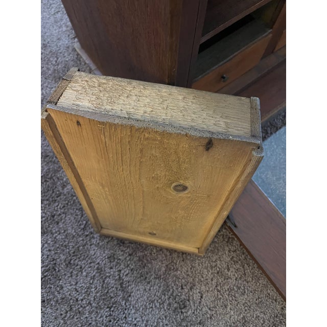 Brown 19th Century Secretary Table Top Cabinet For Sale - Image 8 of 11