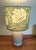 Vintage lamp paired with a new William Morris Pimpernel shade. The lampshade features the iconic tulip leaves and flowers...