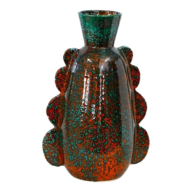 Handmade Moroccan Tamegroute Vase For Sale