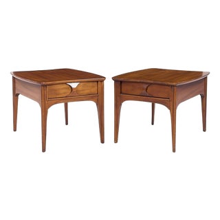 Kent Coffey Perspecta Mid Century Side Tables - Pair For Sale
