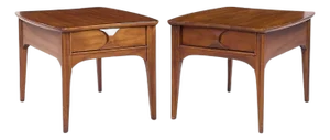 Kent Coffey Perspecta Mid Century Side Tables - Pair