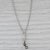 Modern 0.80ctw Diamond Journey Pendant Necklace 14k White Gold 17.75" Cable Chain For Sale - Image 3 of 6