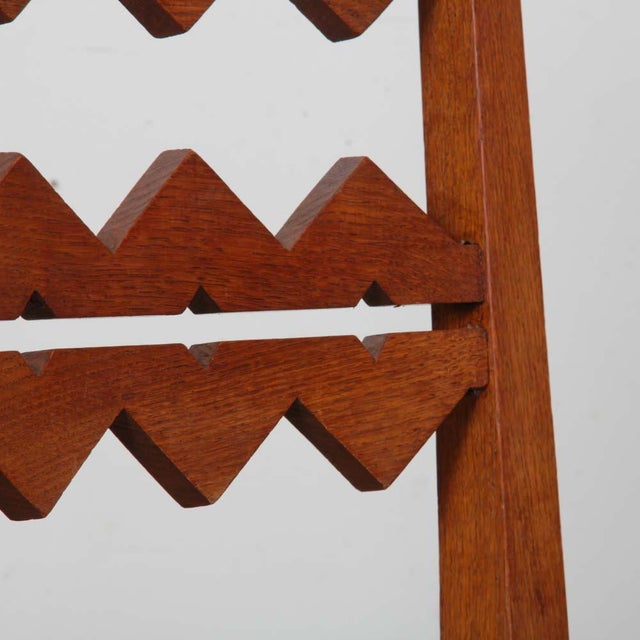 Vintage French Oak Chair, 1950s For Sale - Image 4 of 7