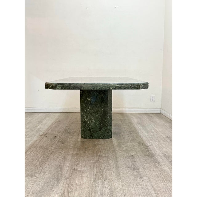 Stone Green Marble Dining Table For Sale - Image 7 of 10