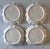 White Set of 4 White Ceramic Cabbage Leaf Plates For Sale - Image 8 of 10