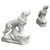 Italian Artist, Large Dog Sculptures, 1980, White Marble, Set of 2 For Sale - Image 9 of 9