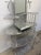 Metal Handcrafted Artisan Entry / Foyer Table or Tall Vanity With Mirror, 1990s For Sale - Image 7 of 18
