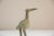 Figurative Vintage African Large Oxidized Bronze Stork Eating Fish For Sale - Image 3 of 7
