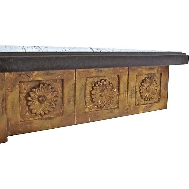French Art Deco Wall Mounted Console Table For Sale - Image 4 of 4
