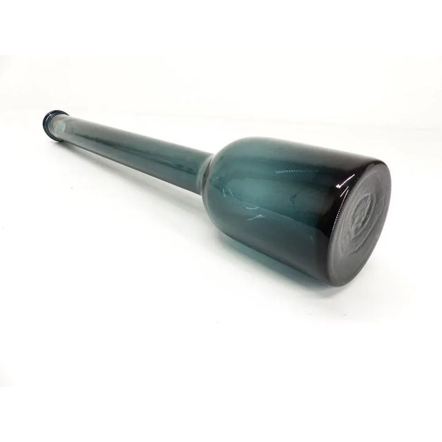 Vase in Blue Blown Glass, 1960 For Sale - Image 5 of 8