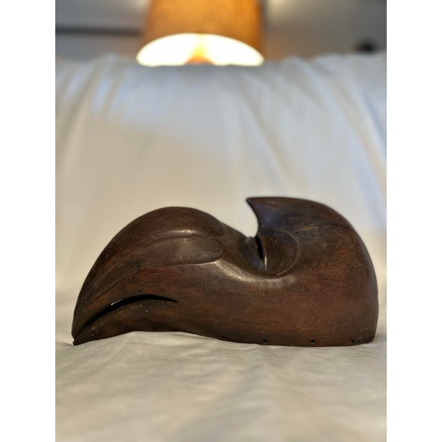 Contemporary 1960s Hand Carved Dan Ge Gon Zoomorphic Mask For Sale - Image 3 of 8