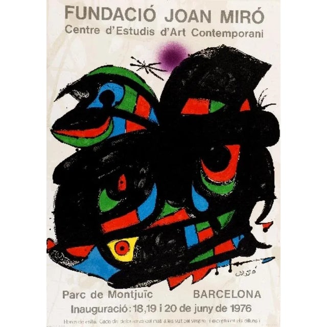 Modern Original Lithographic Posters after Joan Miró, 1975, Set of 9 For Sale - Image 3 of 10