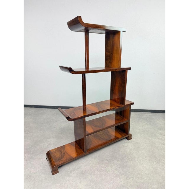 1940s Antique Art Deco Stepped Shelves or Room Dividers, 1940s, Set of 2 For Sale - Image 5 of 13
