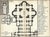 Circa 1900 map of the footprint of St. Peter's Church in the Vatican from an Italian travel atlas. Combined shipping...