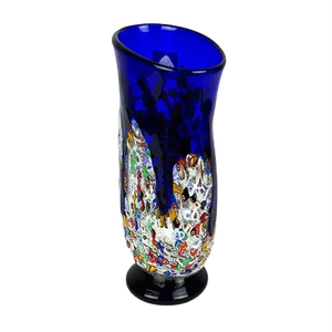Murrina Millefiori Technique Glass Vase by Imperio Rossi for Made Murano Glass, 2019