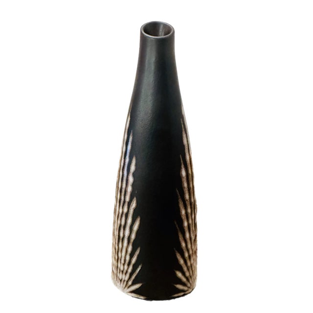 A 1950's Danish ceramic vase designed by Svend Aage Holm-Sørensen and Svend Aage Jensen for Søholm Keramik. The vase has a...