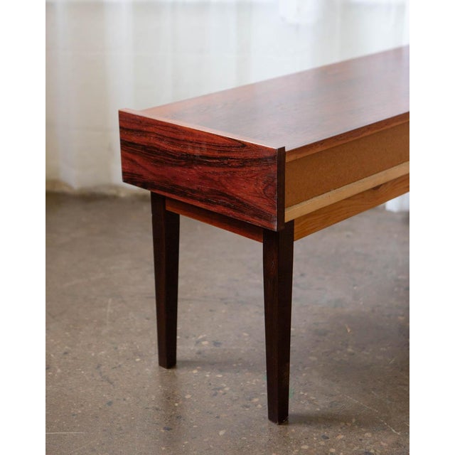 1970s Attributed to Pedersen & Hansen Danish Rosewood Side Table, 1970s For Sale - Image 5 of 10