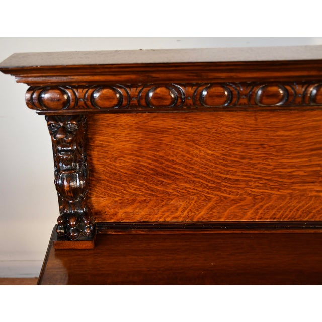 We are pleased to offer this beautiful Antique RJ Horner Buffet / server , from the 1900s. This buffet is made of solid...