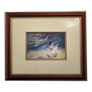 Celestial Contemplation, Lithograph, by J. Lu For Sale